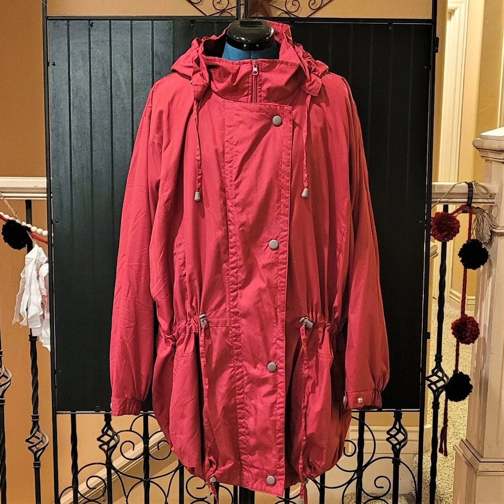 NWOT Woman Within Fuchsia Pink Fleece Lined Lightweight Jacket (3X)